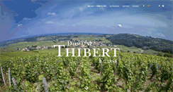 Desktop Screenshot of domaine-thibert.com
